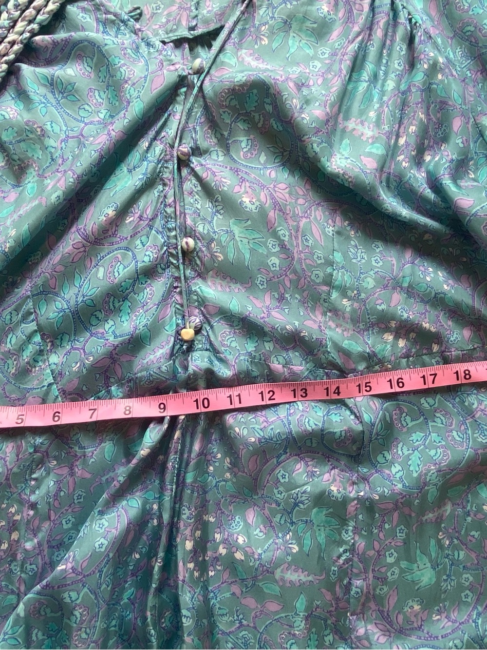 Hannah Artwear Silk Blue Maxi Dress - Picture 4 of 10